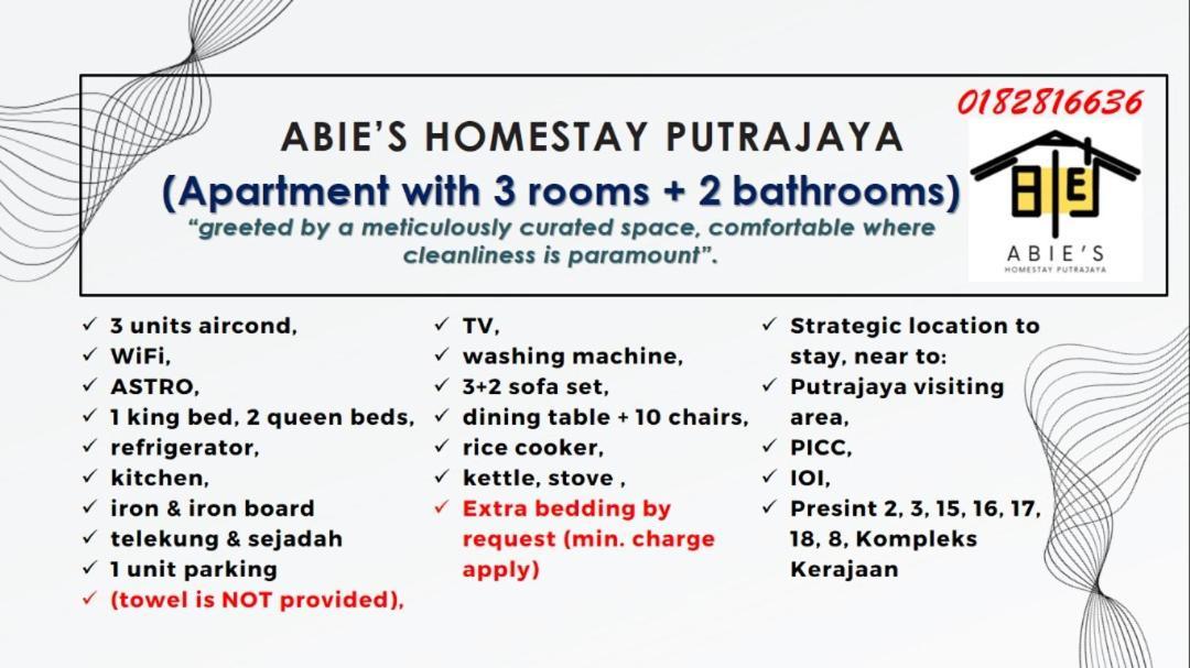 Abie'S Homestay Putrajaya Bagian luar foto